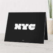 Carte Classique NYC (Dos)