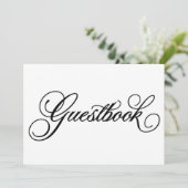 Carte Classique | Panneau de mariage Livre d'or (Debout devant)