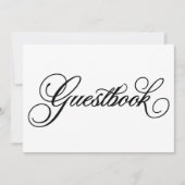 Carte Classique | Panneau Mariage du livre d'or (Devant)