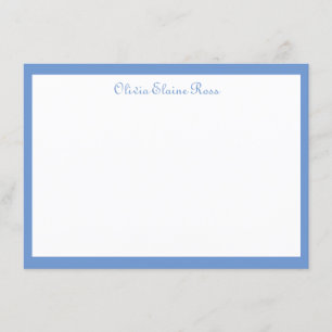 Carte classique personnalisée à note plate