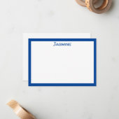 Carte classique personnalisée à note plate (Devant/Arrière en situation)