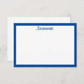 Carte classique personnalisée à note plate (Devant / Derrière)