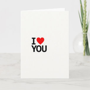 Carte Classique Rouge Je T'Aime