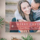 Carte classique rouge Joyeux Noël