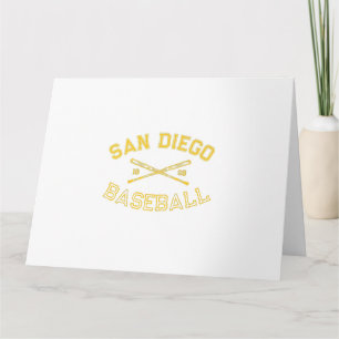 Carte Classique San Diego California Fan de Baseball Rét