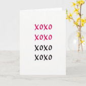 Carte Classique Xoxo Je T'Aime (Fleur jaune)