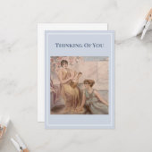 Carte « Classiques Dames – “Pensées pour vous ” » (Devant/Arrière en situation)