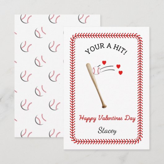 Carte Classroom Saint-Valentin "Vous êtes un succès" (Devant / Derrière)