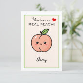Carte Classroom Valentine "You're a Real Peach" (Debout devant)