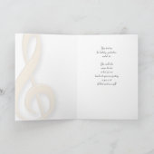 Carte Classy Black and Gold Treble (Intérieur)