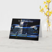 Carte Classy Car Classy Guy Fête des pères Card (Fleur jaune)