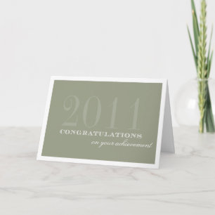 Carte Classy frontière taupe félicitations accomplisseme