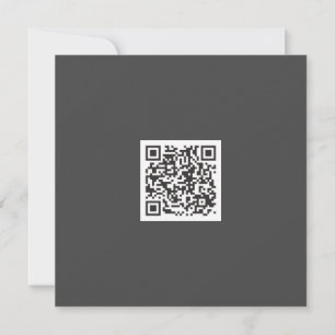 Carte Clat gris monochrome moderne Vibe Code QR