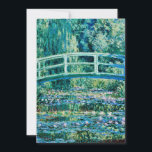 Carte Claude Monet<br><div class="desc">Claude Monet - Nappes D'Eau Et Pont Japonais (1899)</div>
