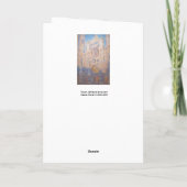 Carte Claude Monet - Cathédrale de Rouen au coucher du s (Dos)