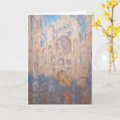 Carte Claude Monet - Cathédrale de Rouen au coucher du s (Fleur jaune)