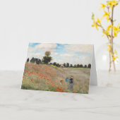 Carte Claude Monet - Champ de coquelicots (Fleur jaune)
