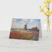 Carte Claude Monet - Champ de Tulipes en Hollande (Fleur jaune)