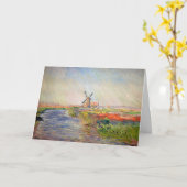 Carte Claude Monet - Champ de Tulipes en Hollande (Fleur jaune)