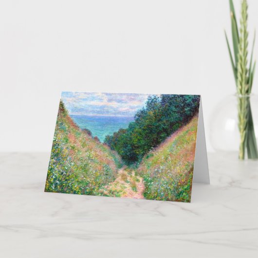 Carte Claude Monet : Chemin à La Cavee Pourville (Devant)