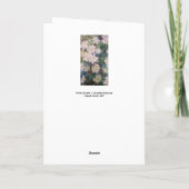 Carte Claude Monet - Clematis blanc (Dos)