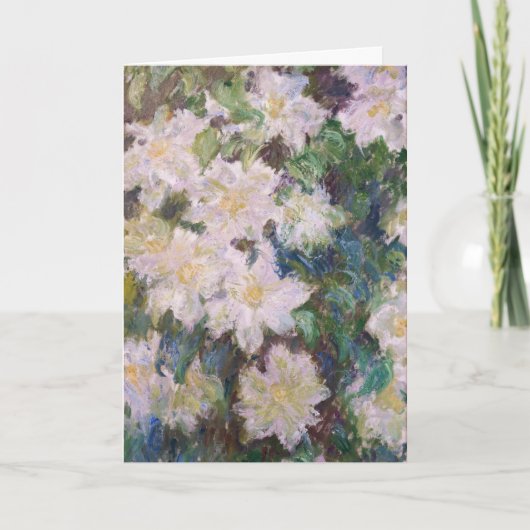 Carte Claude Monet - Clématite Blanche (Devant)