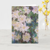 Carte Claude Monet - Clématite Blanche (Fleur jaune)