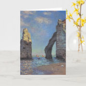 Carte Claude Monet Cliffs à Etretat Impressionist (Fleur jaune)