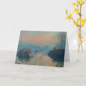 Carte Claude Monet - Coucher de soleil sur la Seine à La (Fleur jaune)