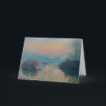 Carte Claude Monet - Coucher de soleil sur la Seine à La<br><div class="desc">Coucher de soleil sur la Seine à Lavacourt,  Effet hiver / Soleil couchant sur la Seine a Lavacourt,  effet d'hiver - Claude Monet,  Huile sur toile,  1880</div>