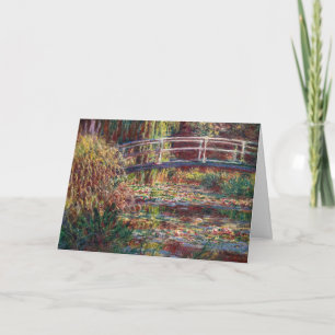Carte Claude Monet - Eau Lily étang, Harmonie rose