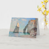 Carte Claude Monet - Falaises à Etretat (Fleur jaune)