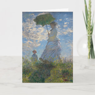 Carte Claude Monet Femme à l'ombrelle Beaux Arts