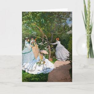 Carte Claude Monet - Femmes dans le jardin