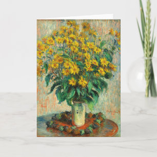 Carte Claude Monet - Fleurs de topinambour