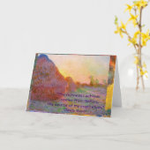 Carte Claude Monet Haystacks (Fleur jaune)