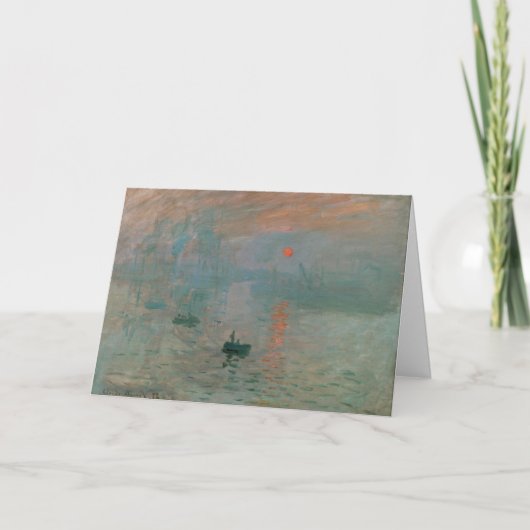 Carte Claude Monet Impression Soleil levant (soleil leva (Devant)