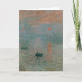 Carte Claude Monet Impression Soleil levant (soleil leva (Devant)