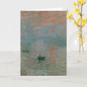 Carte Claude Monet Impression Soleil levant (soleil leva (Fleur jaune)