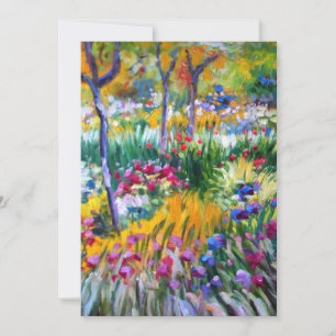 Carte Claude Monet : Iris Garden par Giverny