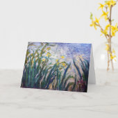 Carte Claude Monet - Iris jaunes et violets (Fleur jaune)