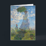 Carte Claude Monet - La Promenade, Femme avec un Parasol<br><div class="desc">La Promenade,  Femme avec un Parasol / Madame Monet et son fils / La Promenade / La Femme a l'ombrelle - Claude Monet,  1875</div>