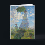 Carte Claude Monet - La Promenade, Femme avec un Parasol<br><div class="desc">La Promenade,  Femme avec un Parasol / Madame Monet et son fils / La Promenade / La Femme a l'ombrelle - Claude Monet,  1875</div>