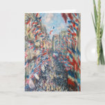 Carte Claude Monet - La Rue Montorgueil - Paris<br><div class="desc">La rue Montorgueil à Paris fete du 30 juin 1878. Par Claude Monet en 1878.</div>