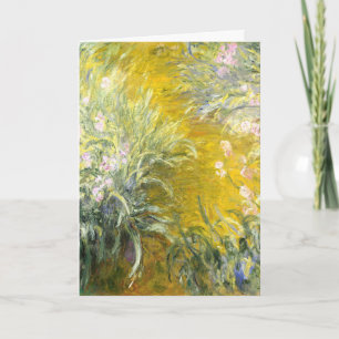 Carte Claude Monet Le Chemin à travers les iris Art
