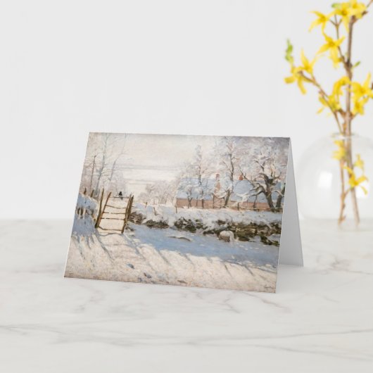 Carte Claude Monet - Le Magpie (Fleur jaune)