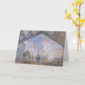 Carte Claude Monet | le St Lazare, 1877 de Gare (Fleur jaune)