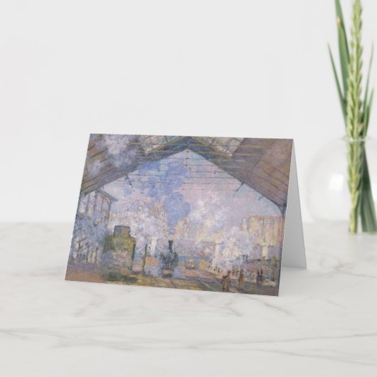 Carte Claude Monet | le St Lazare, 1877 de Gare (Devant)