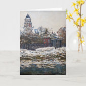 Carte Claude Monet - L'église de Vetheuil (Fleur jaune)