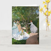 Carte Claude Monet - Les femmes dans le jardin (Fleur jaune)